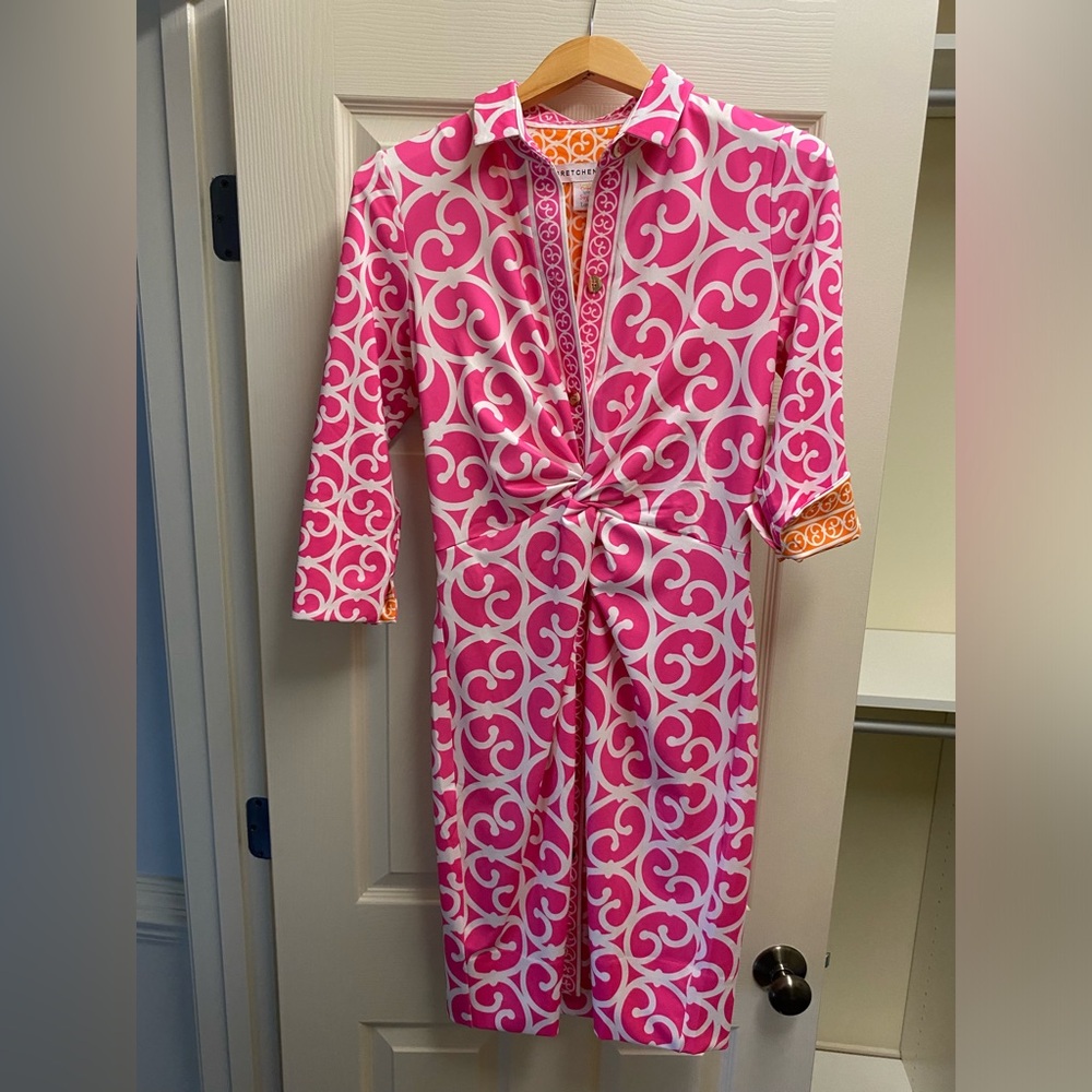 Gretchen Scott Twist and Shout Pink Dress Heavens Gate